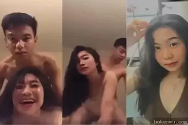 Cewek cantik lagi horny suka banget digoyang doggy